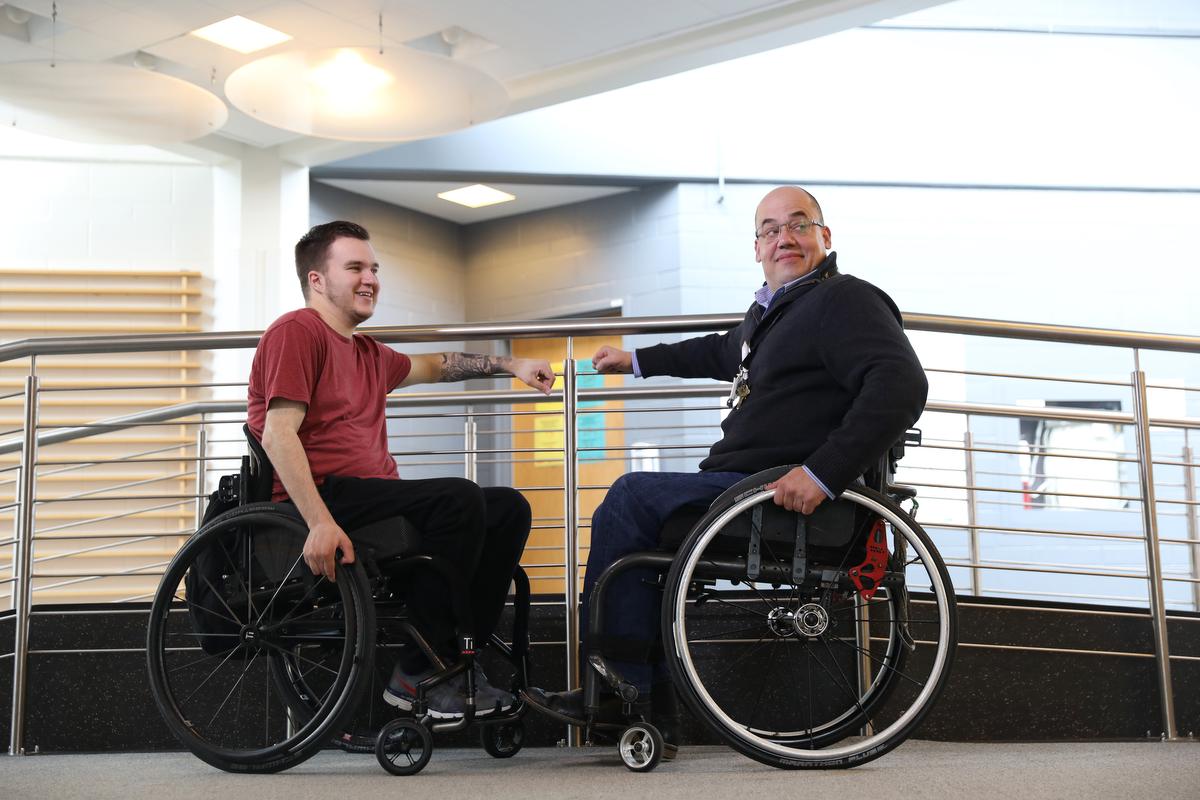 Chris Rice and Ivan Rendulic, seen at the Toronto Rehab-Lyndhurst Centre, damaged their spinal cords in separate accidents and use wheelchairs. As a peer support worker, Rendulic helped Rice deal with his devastating injury.